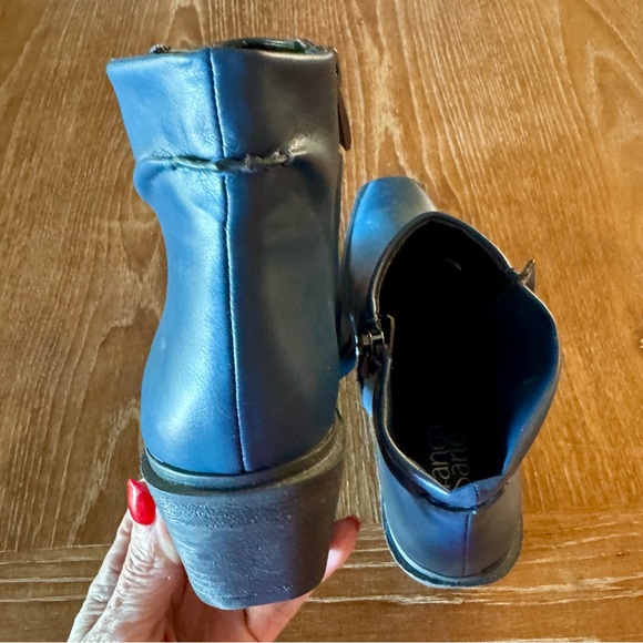 NWOT navy blue Franco Sarto Forta ankle booties 8M - Picture 7 of 13